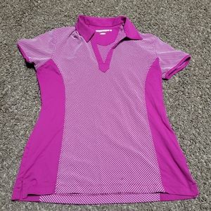 Greg Norman Play Dry Women's Medium Golf Active Short Sleeve Shirt